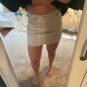 Topshop snakeskin skirt